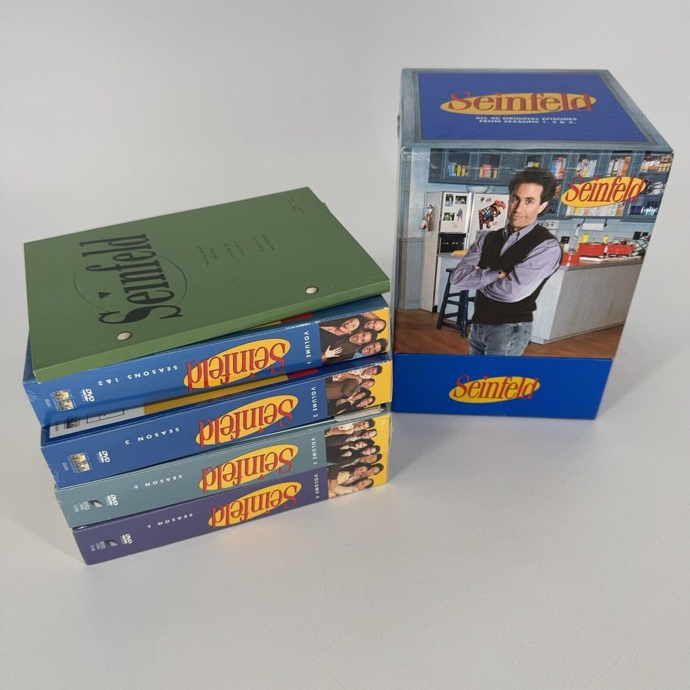 Seinfeld DVD Series Seasons‎ 1-3, 5-6 Box Sets Factory Sealed Collector Box Book